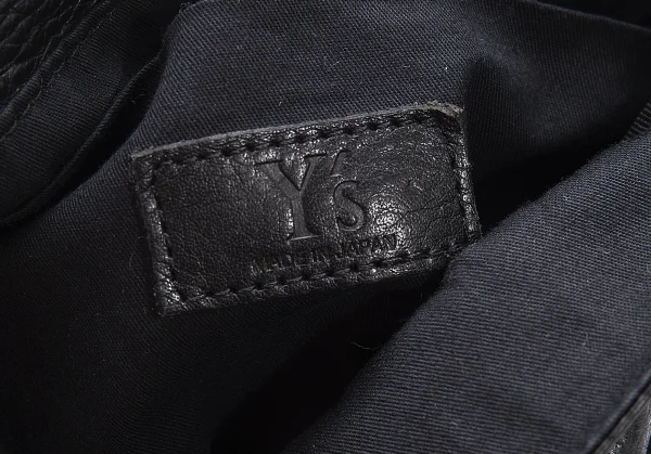 Y's Shrink Leather Clasp Flap Shoulder Bag K-110976_015