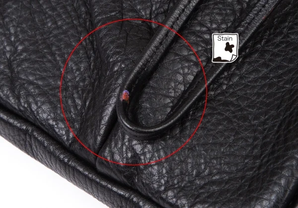 Y's Shrink Leather Clasp Flap Shoulder Bag K-110976_004