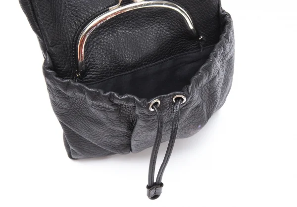 Y's Shrink Leather Clasp Flap Shoulder Bag K-110976_005