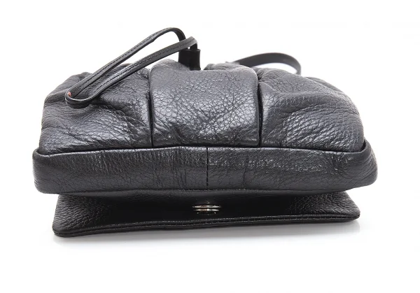 Y's Shrink Leather Clasp Flap Shoulder Bag K-110976_009