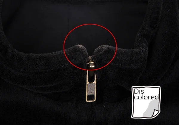 マドモアゼルノンノンMademoiselle NON NON ワンポイント刺繍ベロアトラックジャケット 黒38M K-110983_004