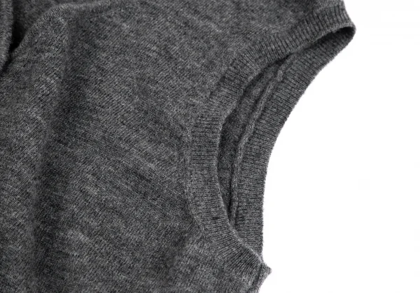 Mademoiselle NON NON Wool Knit Cardigan Vest K-110985_004