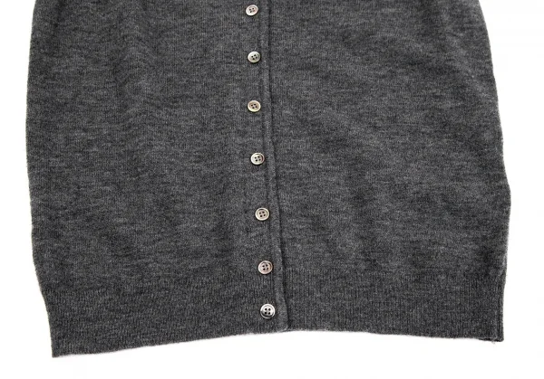 Mademoiselle NON NON Wool Knit Cardigan Vest K-110985_006