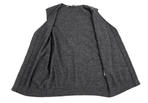 Mademoiselle NON NON Wool Knit Cardigan Vest K-110985_008