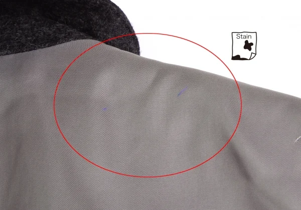 マドモアゼルノンノンMademoiselle NON NON ウールノッチドラペルジレベスト チャコールM位 K-110988_011