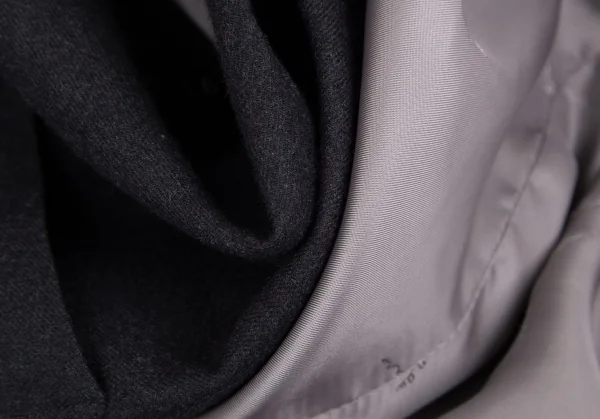 マドモアゼルノンノンMademoiselle NON NON ウールノッチドラペルジレベスト チャコールM位 K-110988_013