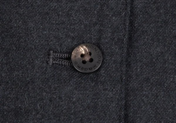 マドモアゼルノンノンMademoiselle NON NON ウールノッチドラペルジレベスト チャコールM位 K-110988_007