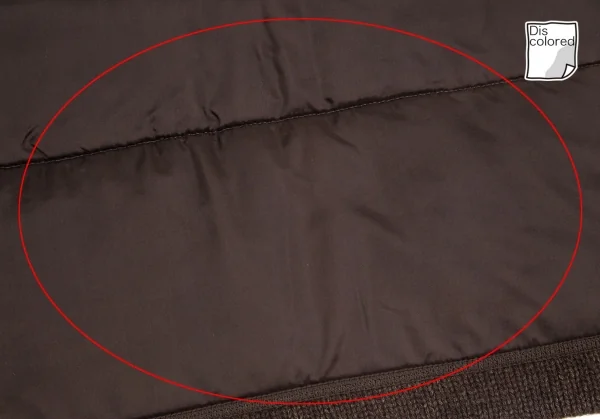 マドモアゼルノンノンMademoiselle NON NON ケーブルニット中綿キルティングベスト 茶38M K-110989_012