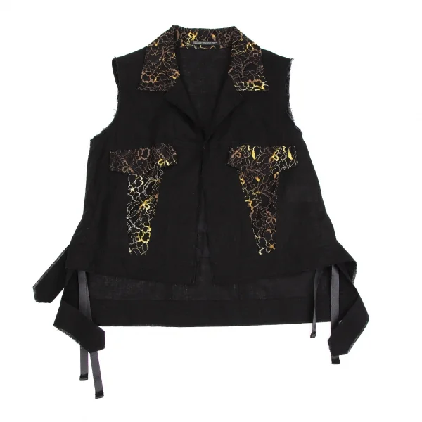 ヨウジヤマモト yohji yamamoto noir ウール縮絨変形ベスト