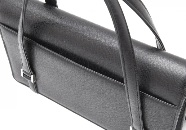 バーバリーロンドンBURBERRY LONDON 格子型押しレザーハンドバッグ 黒 K-111001_008