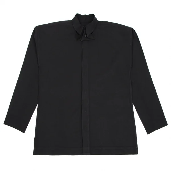 オムプリッセ イッセイ ミヤケHOMME PLISSE ISSEY MIYAKE カラーデザイン比翼シャツ 黒3 K-111004_001