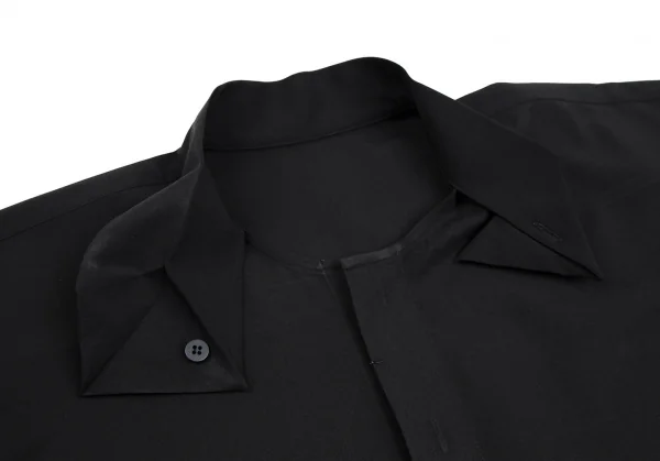オムプリッセ イッセイ ミヤケHOMME PLISSE ISSEY MIYAKE カラーデザイン比翼シャツ 黒3 K-111004_005