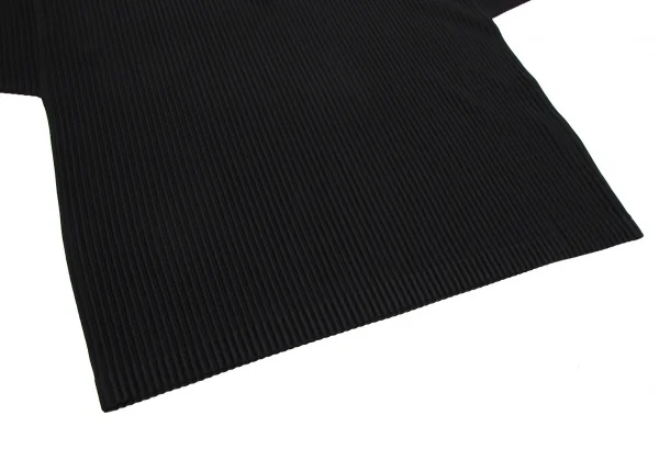 オムプリッセ イッセイ ミヤケHOMME PLISSE ISSEY MIYAKE プリーツVネックカットソー 黒3 K-111005_006