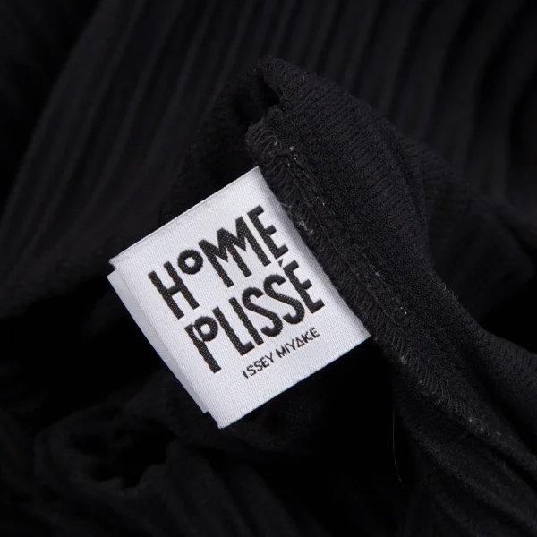 オムプリッセ イッセイ ミヤケHOMME PLISSE ISSEY MIYAKE 配色切替プリーツカットソー 黒ベージュF K-111007_014