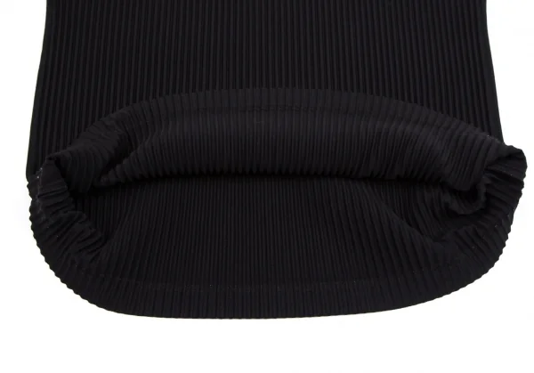 オムプリッセ イッセイ ミヤケHOMME PLISSE ISSEY MIYAKE 配色切替プリーツカットソー 黒ベージュF K-111007_009