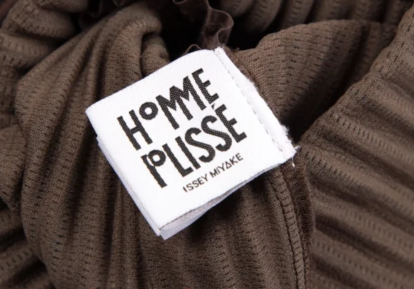 オムプリッセ イッセイ ミヤケHOMME PLISSE ISSEY MIYAKE プリーツストライプノーカラージャケット 黒茶1 K-111009_014