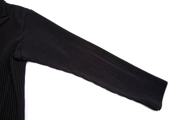 オムプリッセ イッセイ ミヤケHOMME PLISSE ISSEY MIYAKE プリーツピークドラペルテーラードジャケット 黒3 K-111011_005