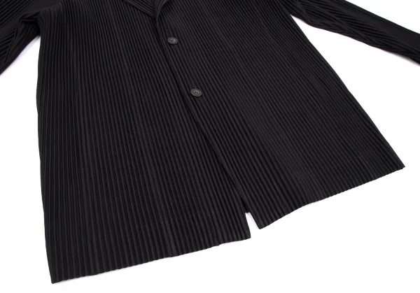 オムプリッセ イッセイ ミヤケHOMME PLISSE ISSEY MIYAKE プリーツピークドラペルテーラードジャケット 黒3 K-111011_007