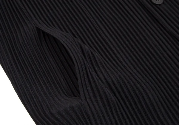 オムプリッセ イッセイ ミヤケHOMME PLISSE ISSEY MIYAKE プリーツピークドラペルテーラードジャケット 黒3 K-111011_008