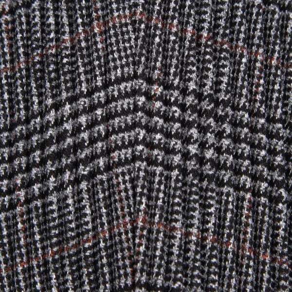 オムプリッセ イッセイ ミヤケHOMME PLISSE ISSEY MIYAKE プリーツグレンチェックプリントノーカラージャケット グレー2 K-111012_012