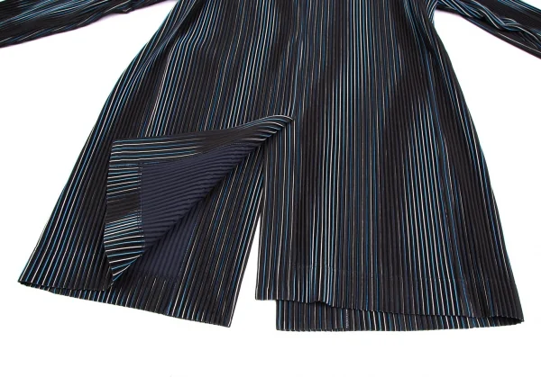 オムプリッセ イッセイ ミヤケHOMME PLISSE ISSEY MIYAKE プリーツストライプセットアップ 黒白青3 K-111016_010