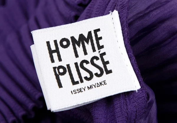 オムプリッセ イッセイ ミヤケHOMME PLISSE ISSEY MIYAKE サイドタックプリーツワイドパンツ 紫1 K-111017_015