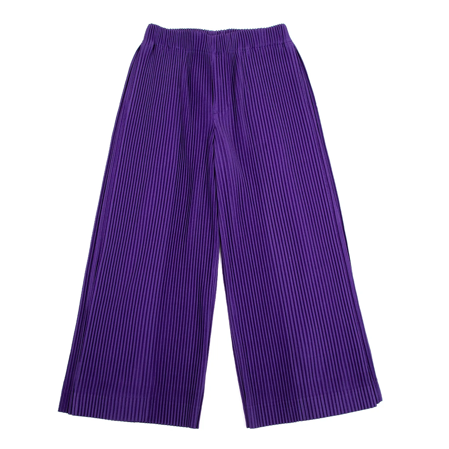 HOMME PLISSE ISSEY MIYAKE Side Tuck Pleated Wide Pants Purple 1 (K