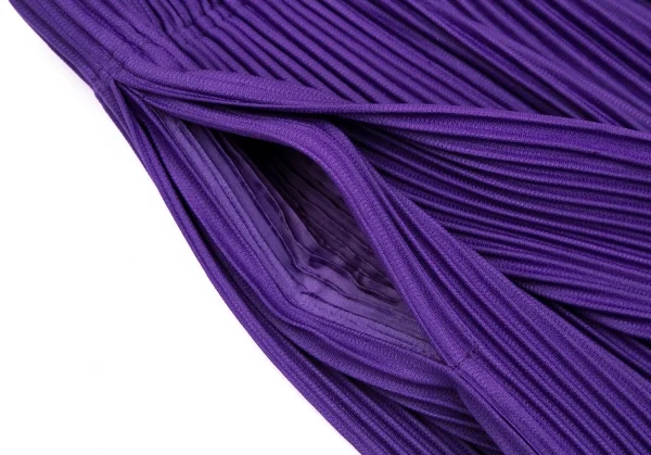 オムプリッセ イッセイ ミヤケHOMME PLISSE ISSEY MIYAKE サイドタックプリーツワイドパンツ 紫1 K-111017_004