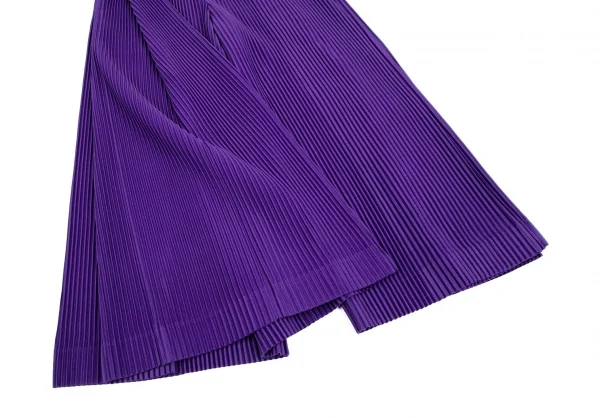 オムプリッセ イッセイ ミヤケHOMME PLISSE ISSEY MIYAKE サイドタックプリーツワイドパンツ 紫1 K-111017_008