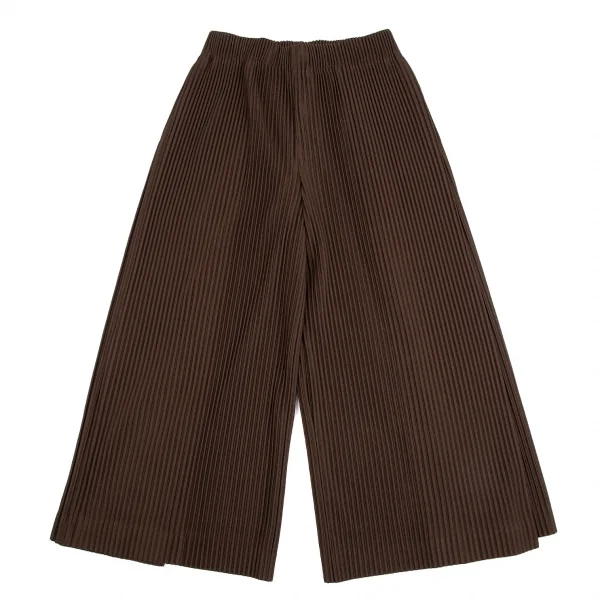 オムプリッセ イッセイ ミヤケHOMME PLISSE ISSEY MIYAKE サイドタックプリーツワイドパンツ 茶1 K-111018_001