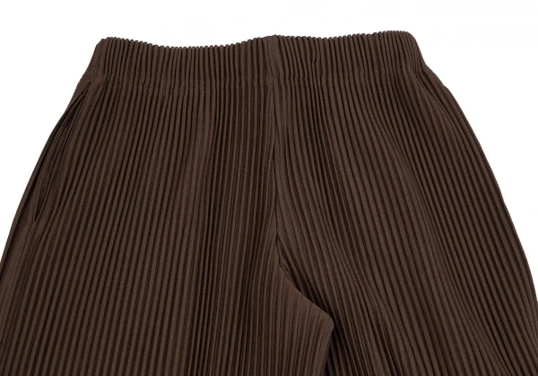 オムプリッセ イッセイ ミヤケHOMME PLISSE ISSEY MIYAKE サイドタックプリーツワイドパンツ 茶1 K-111018_012
