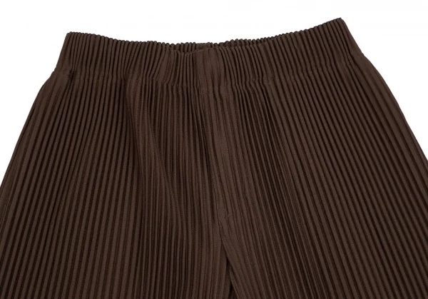 オムプリッセ イッセイ ミヤケHOMME PLISSE ISSEY MIYAKE サイドタックプリーツワイドパンツ 茶1 K-111018_002