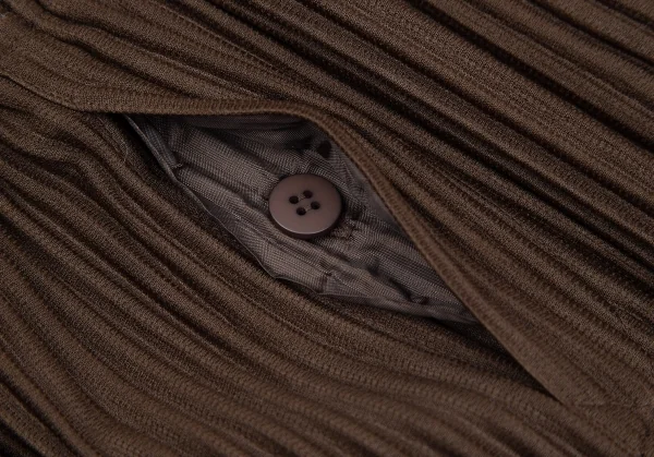 オムプリッセ イッセイ ミヤケHOMME PLISSE ISSEY MIYAKE サイドタックプリーツワイドパンツ 茶1 K-111018_004