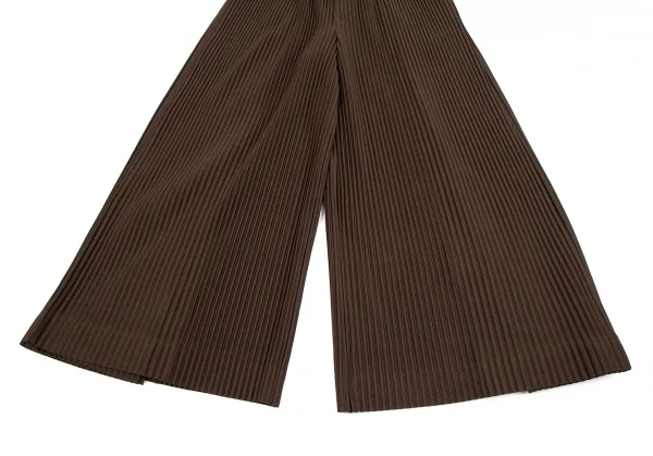 オムプリッセ イッセイ ミヤケHOMME PLISSE ISSEY MIYAKE サイドタックプリーツワイドパンツ 茶1 K-111018_007