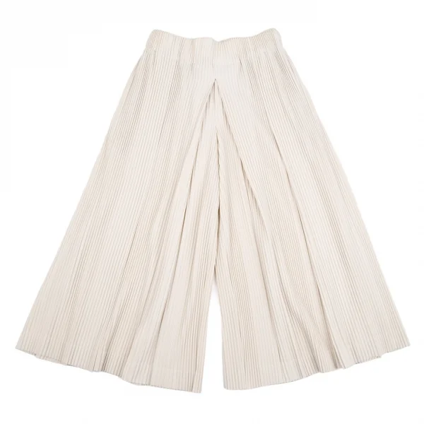 オムプリッセ イッセイ ミヤケHOMME PLISSE ISSEY MIYAKE プリーツ袴パンツ アイボリー2 K-111021_001