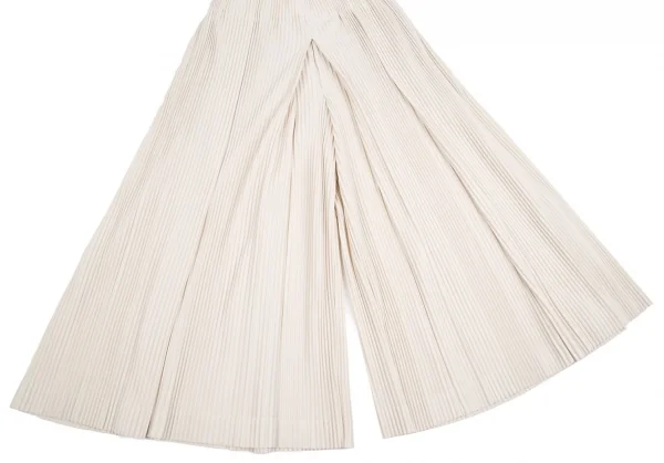 オムプリッセ イッセイ ミヤケHOMME PLISSE ISSEY MIYAKE プリーツ袴パンツ アイボリー2 K-111021_006