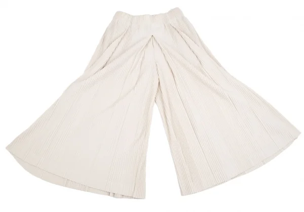 オムプリッセ イッセイ ミヤケHOMME PLISSE ISSEY MIYAKE プリーツ袴パンツ アイボリー2 K-111021_008
