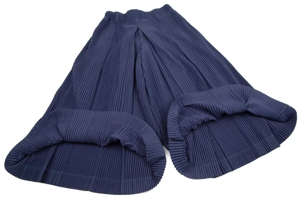 オムプリッセ イッセイ ミヤケHOMME PLISSE ISSEY MIYAKE プリーツ袴パンツ 紺2 K-111022_008