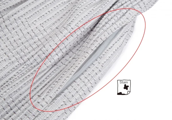 オムプリッセ イッセイ ミヤケHOMME PLISSE ISSEY MIYAKE 刺し子プリント袴パンツ ライトグレー3 K-111025_003