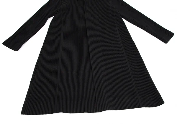 オムプリッセ イッセイ ミヤケHOMME PLISSE ISSEY MIYAKE ウールライクプリーツステンカラーコート 黒2 K-111027_007