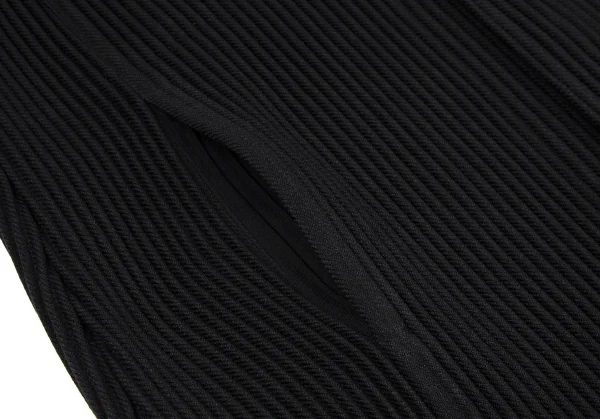 オムプリッセ イッセイ ミヤケHOMME PLISSE ISSEY MIYAKE ウールライクプリーツステンカラーコート 黒2 K-111027_008