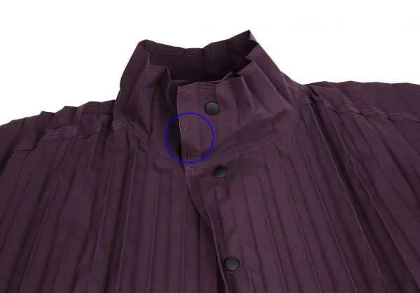 オムプリッセ イッセイ ミヤケHOMME PLISSE ISSEY MIYAKE ハンドプリーツエッジコート 紫3 K-111028_003