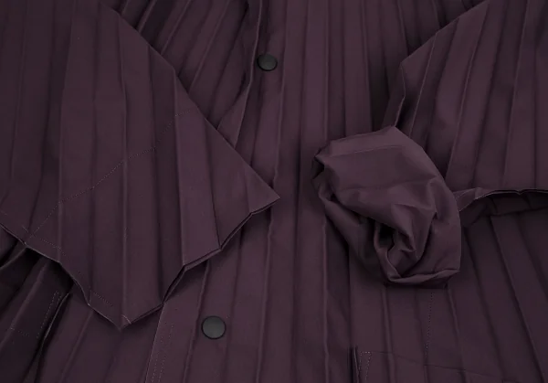 オムプリッセ イッセイ ミヤケHOMME PLISSE ISSEY MIYAKE ハンドプリーツエッジコート 紫3 K-111028_008