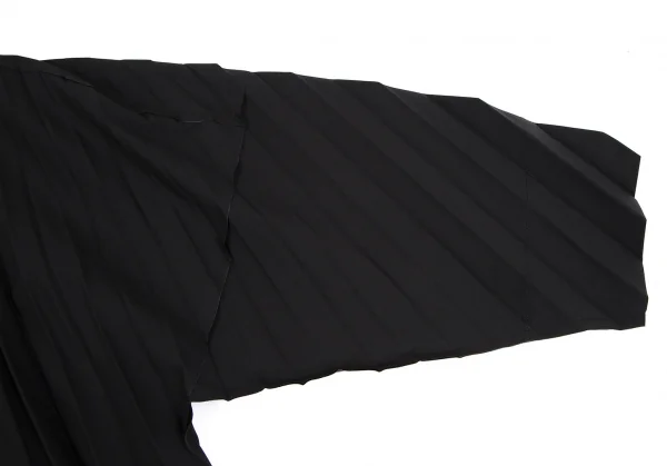 オムプリッセ イッセイ ミヤケHOMME PLISSE ISSEY MIYAKE ハンドプリーツエッジコート 黒1 K-111029_005