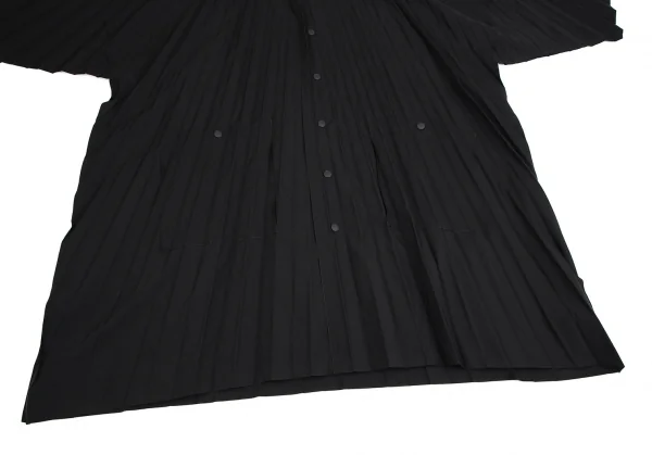 オムプリッセ イッセイ ミヤケHOMME PLISSE ISSEY MIYAKE ハンドプリーツエッジコート 黒1 K-111029_008