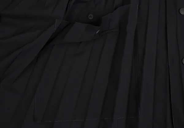 オムプリッセ イッセイ ミヤケHOMME PLISSE ISSEY MIYAKE ハンドプリーツエッジコート 黒1 K-111029_009