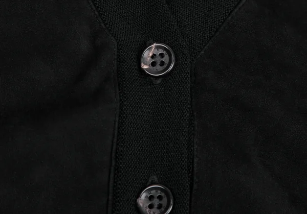 マドモアゼルノンノン ノンノNON NO Mademoiselle NON NON ゴートスウェード切替ニットカーディガンベスト 黒L K-111037_005