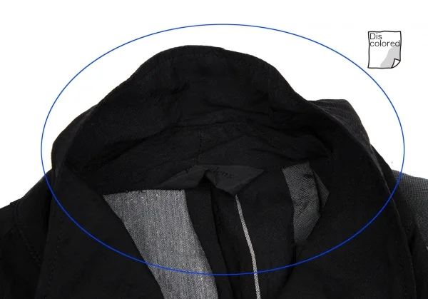 プルドゥpour deux シャーリングギャザーストライプシャツ 黒グレーM K-111046_004