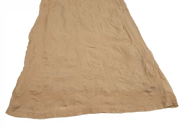 プランテーションPlantation ボタニカルリップルノースリーブワンピース モカベージュM K-111058_006