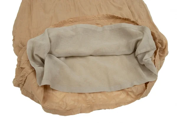 プランテーションPlantation ボタニカルリップルノースリーブワンピース モカベージュM K-111058_007